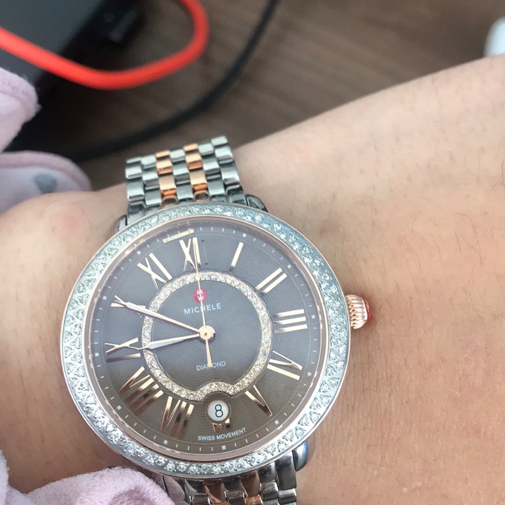 Michelle Serein watch in Rose Gold and Silver